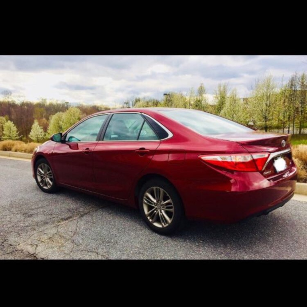 Red 2016 Toyota Camry SE Model